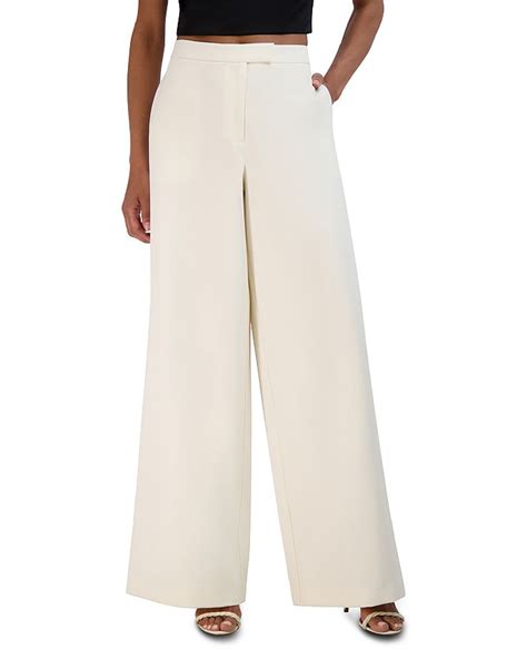 bcbgmaxazria wide leg pants|bloomingdale's wide leg pants.